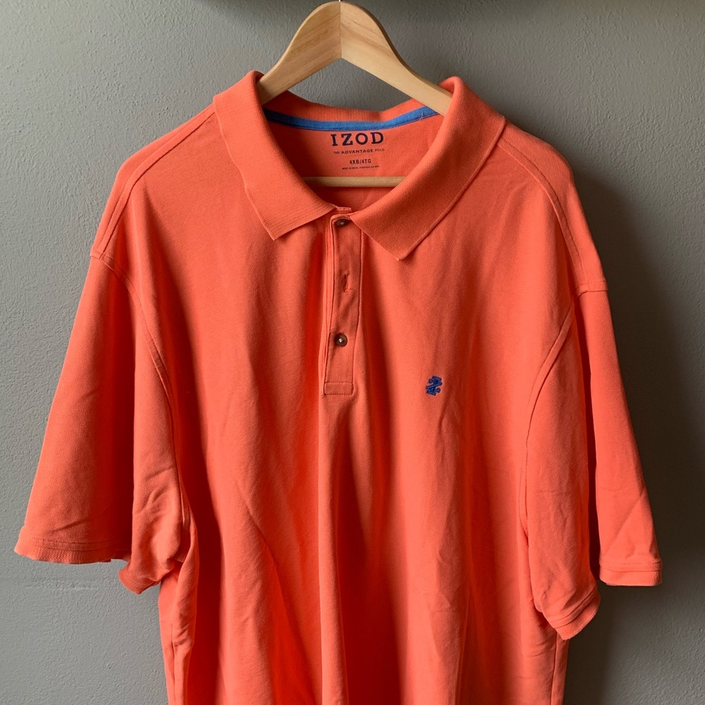 Izods Men Orange Polo 4XL
